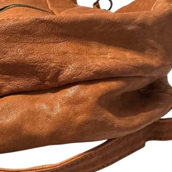 Rossi Firenze Italy Cognac Brown Genuine Leather Tote Bag - Picture 10 of 10